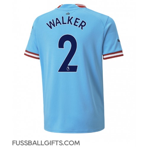 Manchester City Kyle Walker #2 Fußballbekleidung Heimtrikot 2022-23 Kurzarm